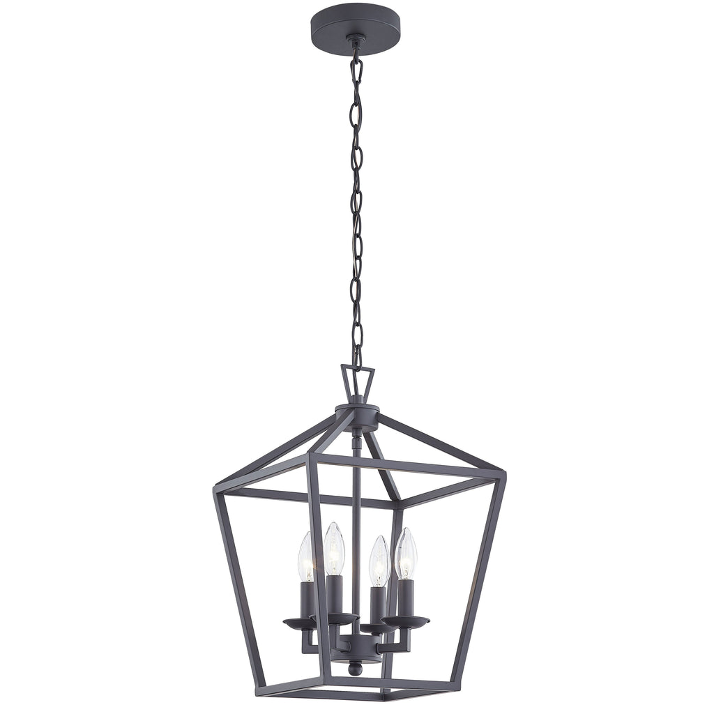 Kerri 4-Light Soft Gold Farmhouse Pendant Light Adjustable Chain