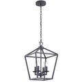 Kerri 4-Light Soft Gold Farmhouse Pendant Light Adjustable Chain
