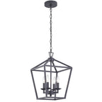 Kerri 4-Light Soft Gold Farmhouse Pendant Light Adjustable Chain