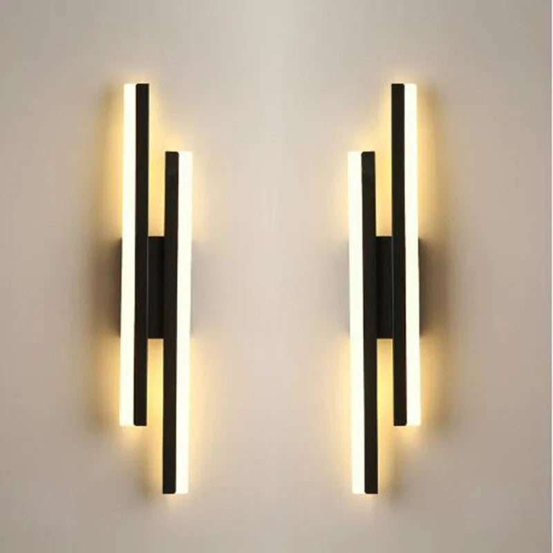 Modern LED Wall Sconce with Copper Pipe and Acrylic Shade