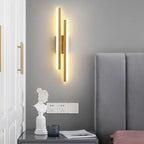 Modern LED Wall Sconce with Copper Pipe and Acrylic Shade