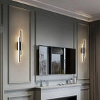 Modern LED Wall Sconce with Copper Pipe and Acrylic Shade