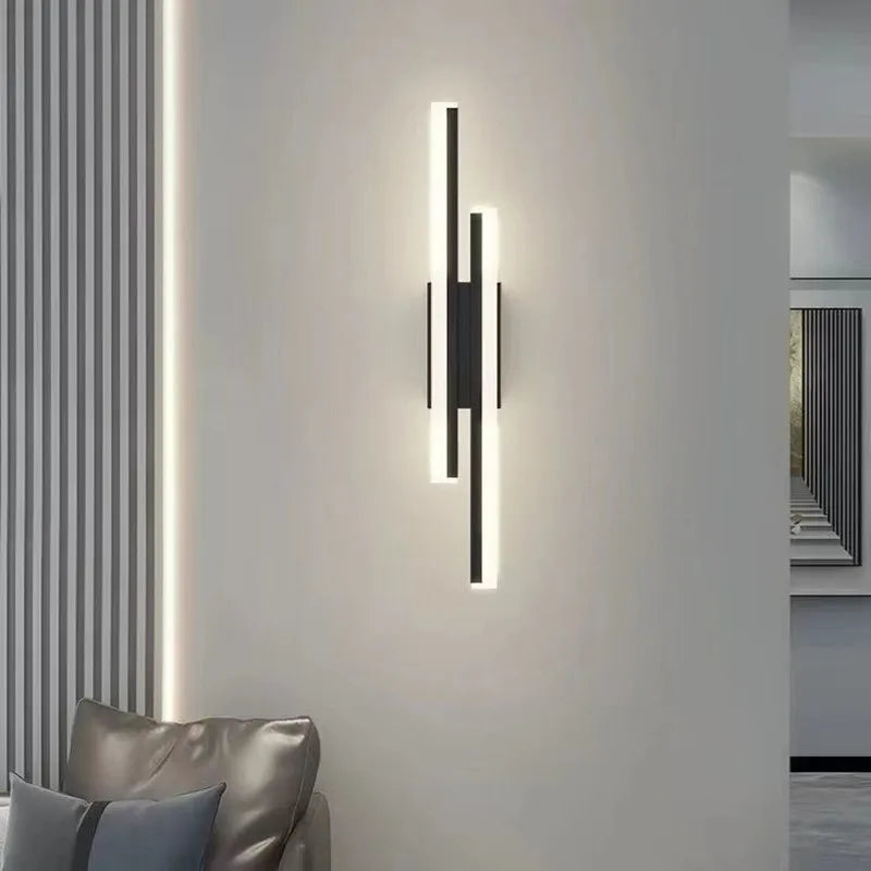 Modern LED Wall Sconce with Copper Pipe and Acrylic Shade