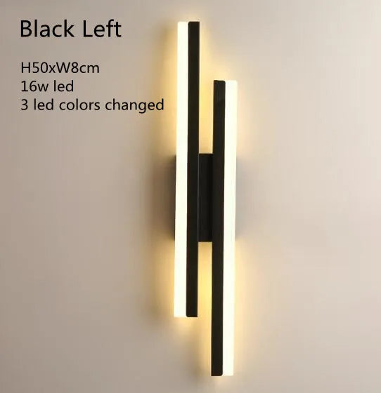 Modern LED Wall Sconce with Copper Pipe and Acrylic Shade