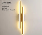 Modern LED Wall Sconce with Copper Pipe and Acrylic Shade