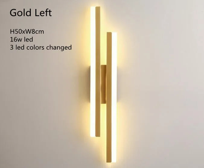 Modern LED Wall Sconce with Copper Pipe and Acrylic Shade