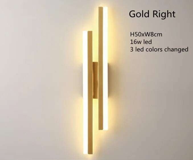 Modern LED Wall Sconce with Copper Pipe and Acrylic Shade