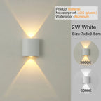Modern LED Wall Sconces White Up-Down Indoor Outdoor Wall Lights
