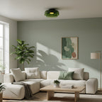 Levels Glass Ceiling Light Tiered Modern Flush-Mount LED Fixture