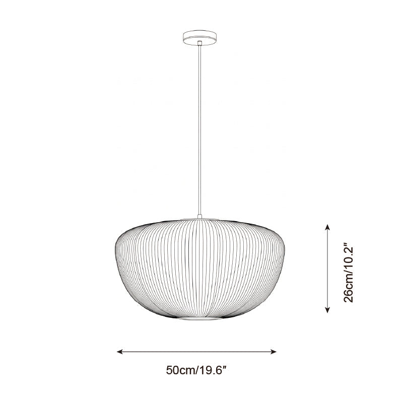 Pleat pendant light