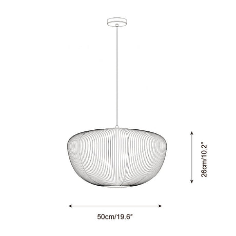Pleat pendant light
