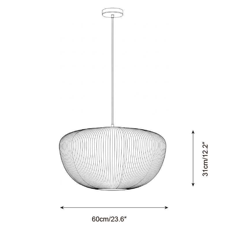 Pleat pendant light