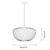 Pleat pendant light