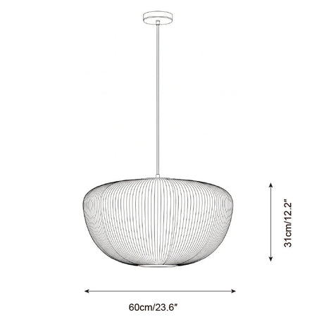 Pleat pendant light