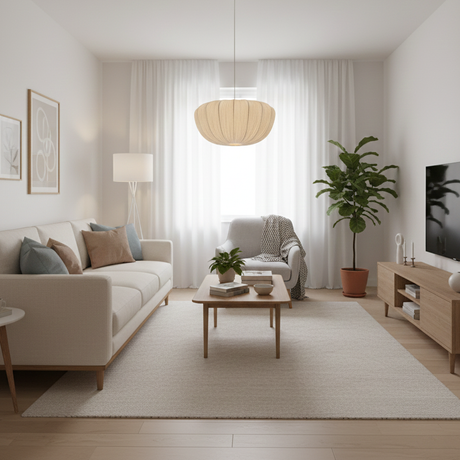 Pleat pendant light