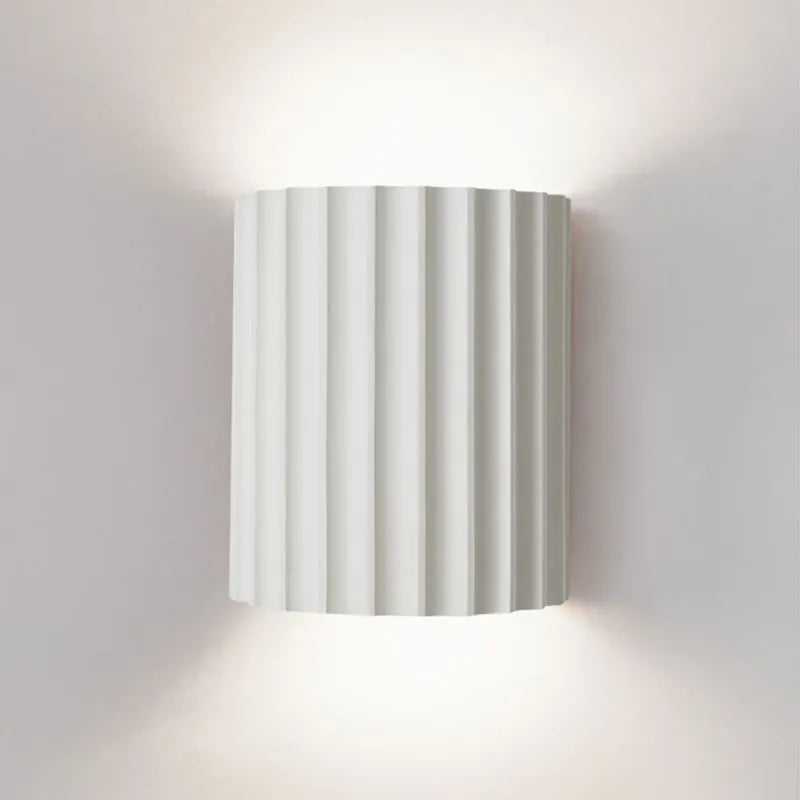 Luminara | Chic Modern Ruffled Shade Wall Sconce Light Fixture