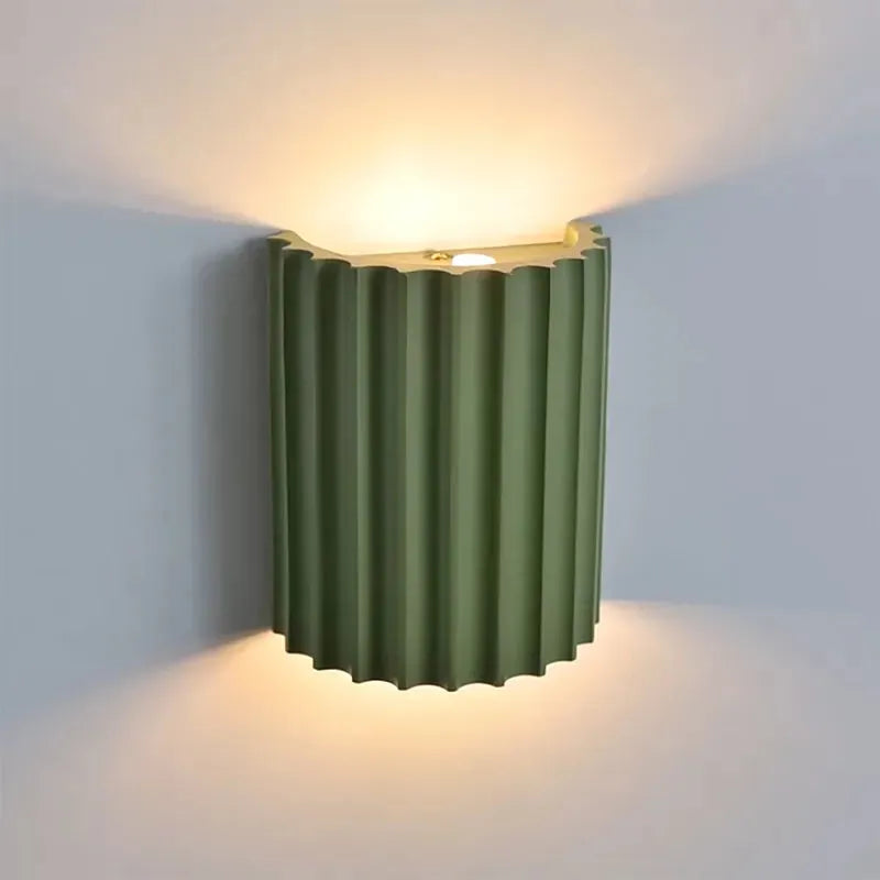 Luminara | Chic Modern Ruffled Shade Wall Sconce Light Fixture