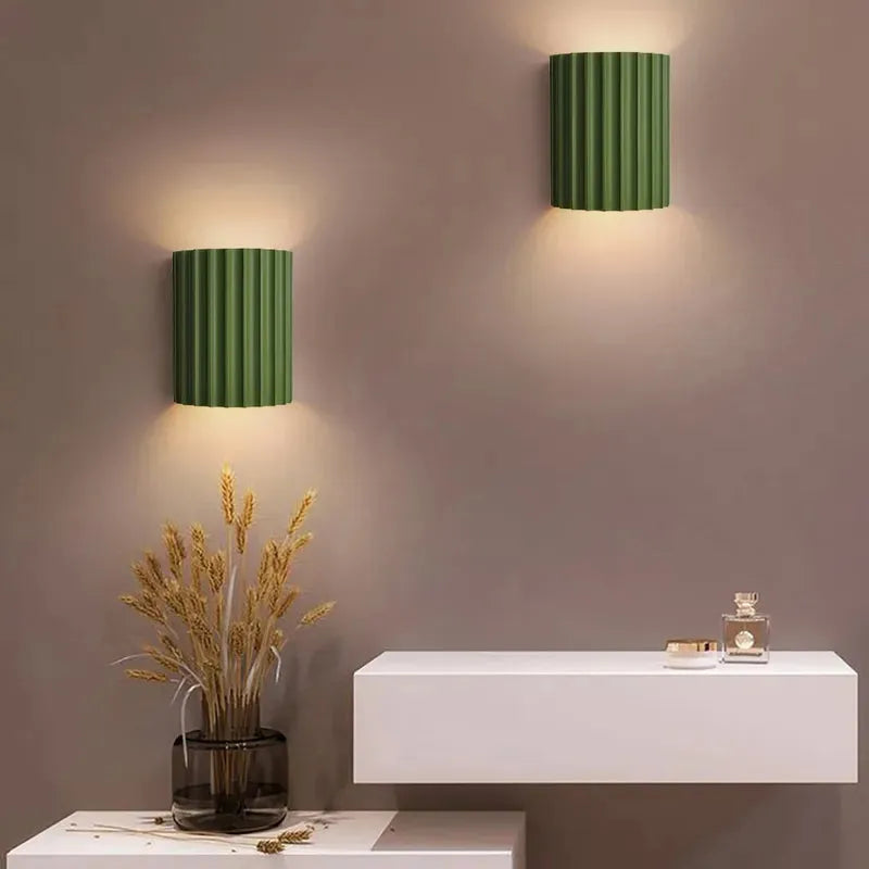 Luminara | Chic Modern Ruffled Shade Wall Sconce Light Fixture