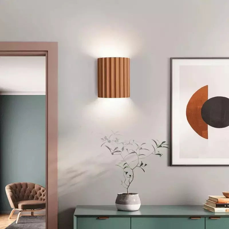 Luminara | Chic Modern Ruffled Shade Wall Sconce Light Fixture