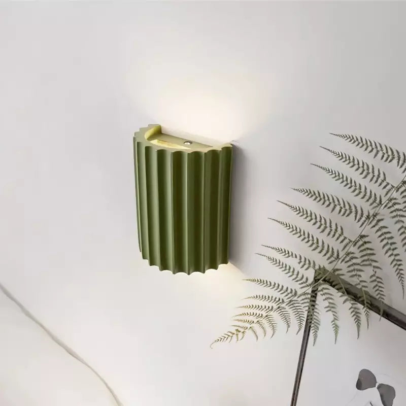 Luminara | Chic Modern Ruffled Shade Wall Sconce Light Fixture