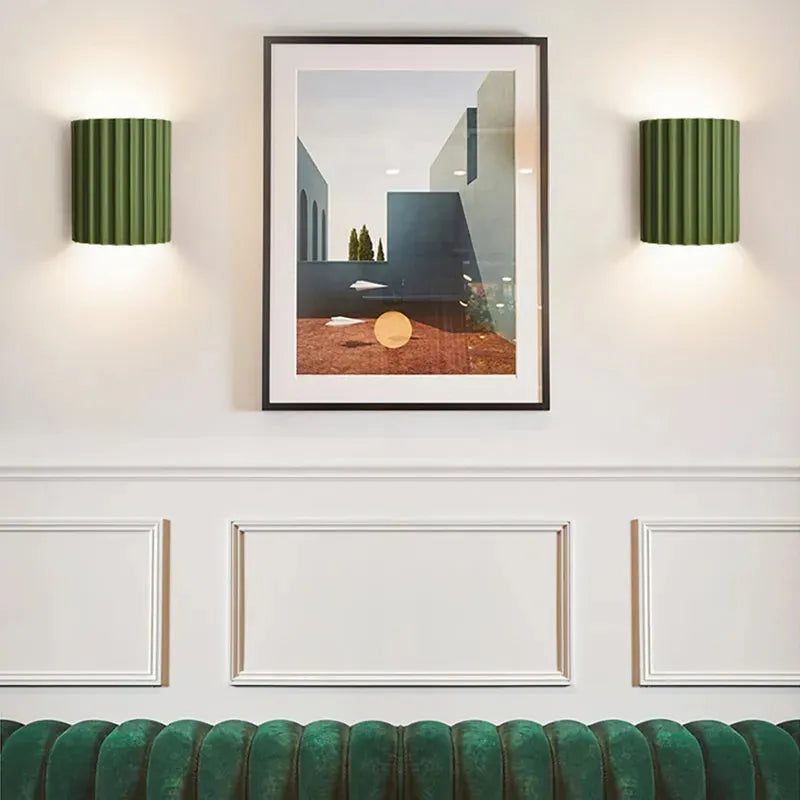 Luminara | Chic Modern Ruffled Shade Wall Sconce Light Fixture