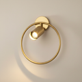 Luminara Elegant Sculptural Brushed Gold Wall Sconce Lighting