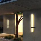 Luminara | Modern Elegant Outdoor Pillar Wall Light Fixture