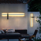 Luminara | Modern Elegant Outdoor Pillar Wall Light Fixture