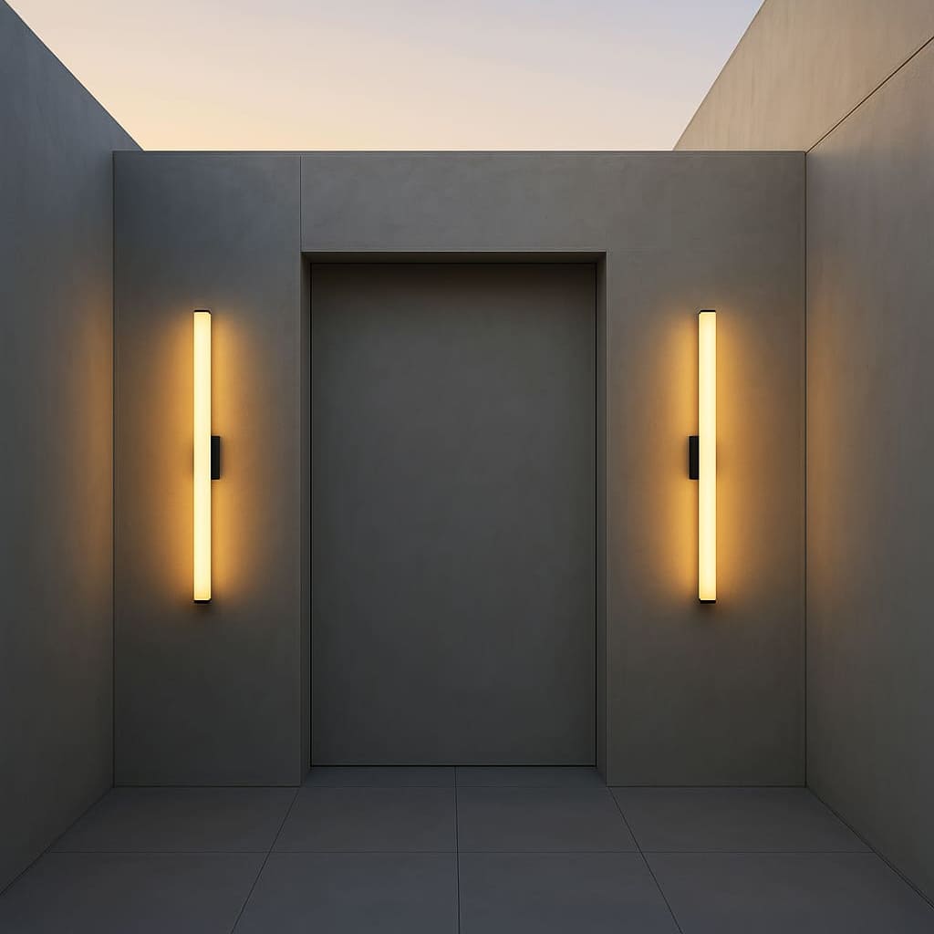 Luminara | Modern Sleek Outdoor Wall Sconce Light Fixture for Patios