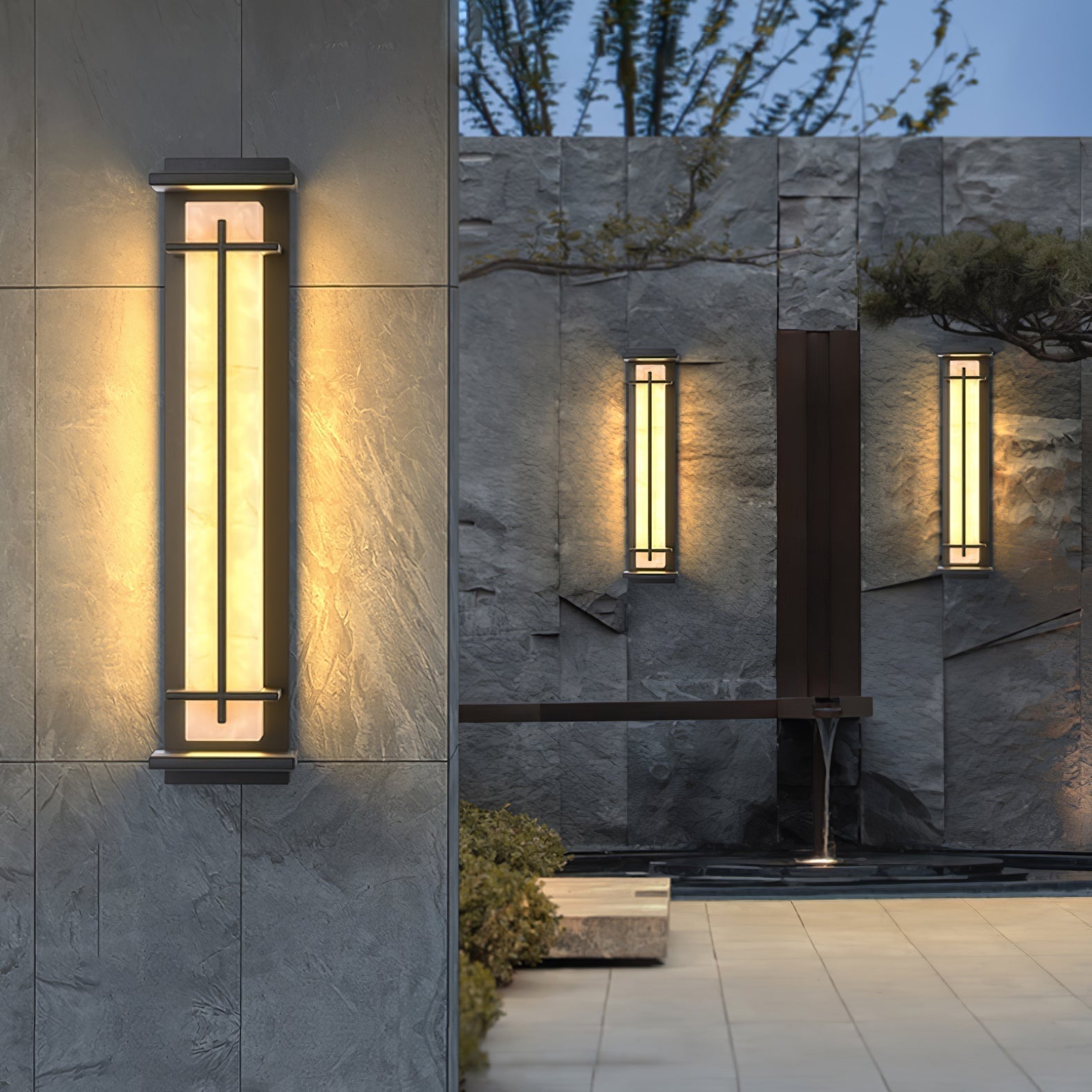 Luminara | Modern Waterproof Square Outdoor Wall Sconce Light