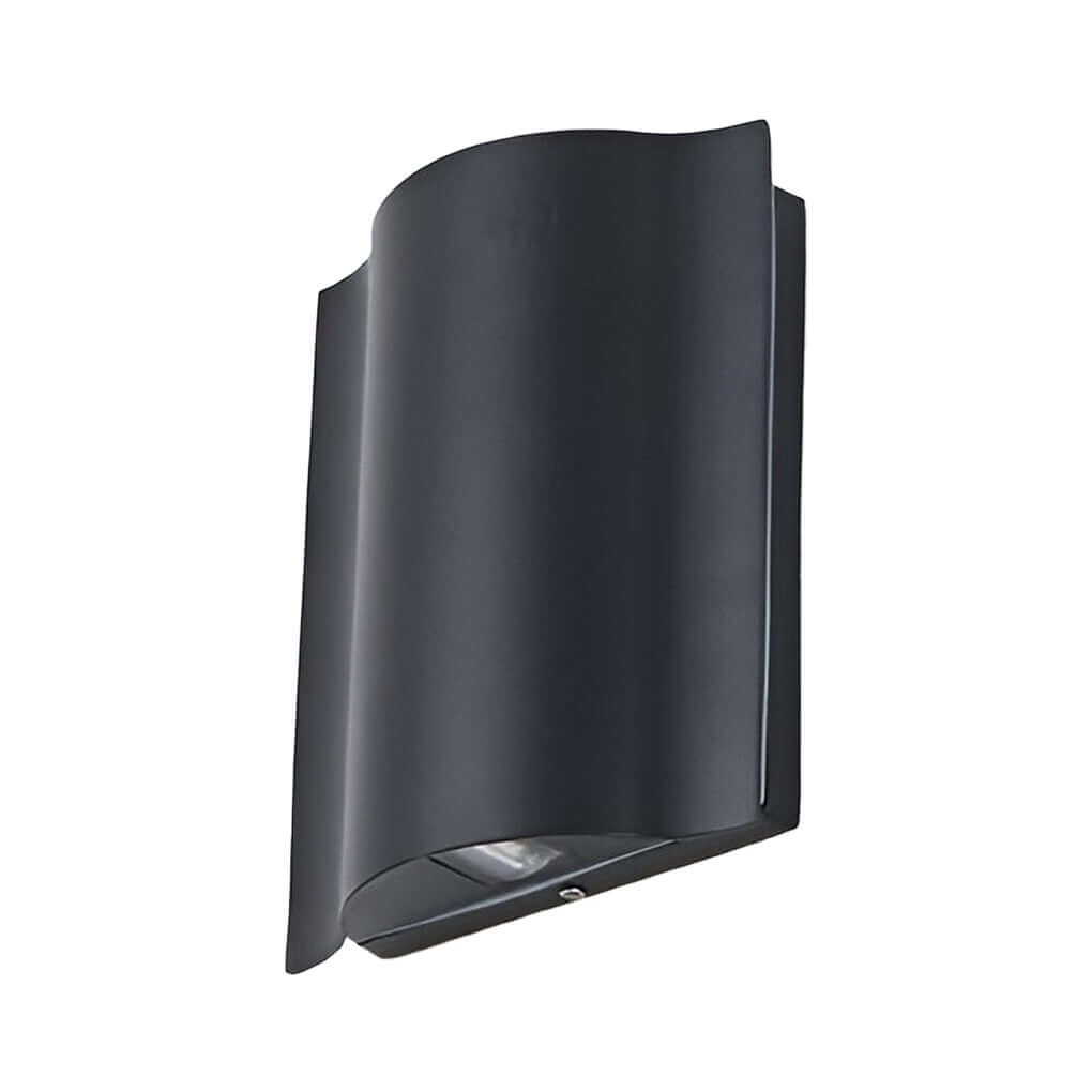 Luminara | Stylish Wavy Aluminum Outdoor Wall Light Sconce