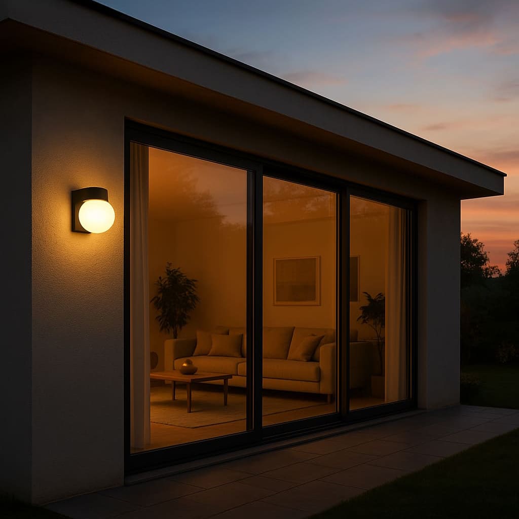 Lunara | Stylish Compact Modern Outdoor Wall Sconce Light Fixture