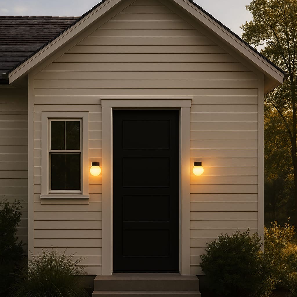Lunara | Stylish Compact Modern Outdoor Wall Sconce Light Fixture