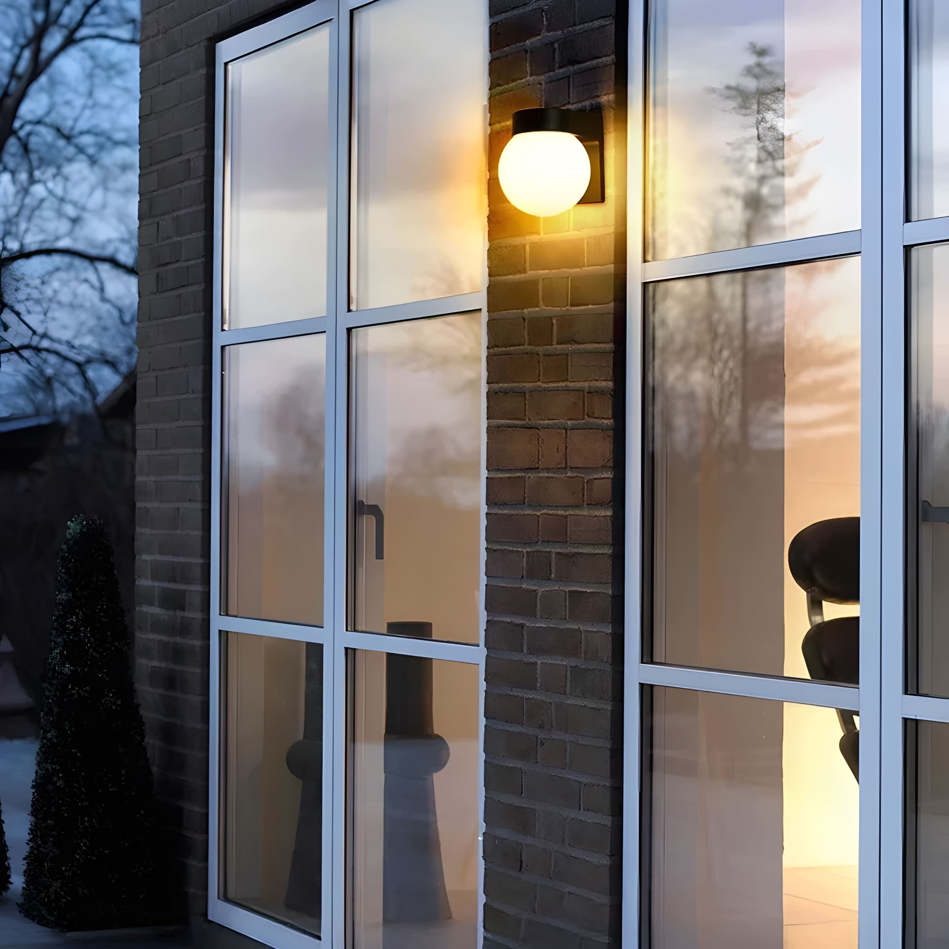Lunara | Stylish Compact Modern Outdoor Wall Sconce Light Fixture