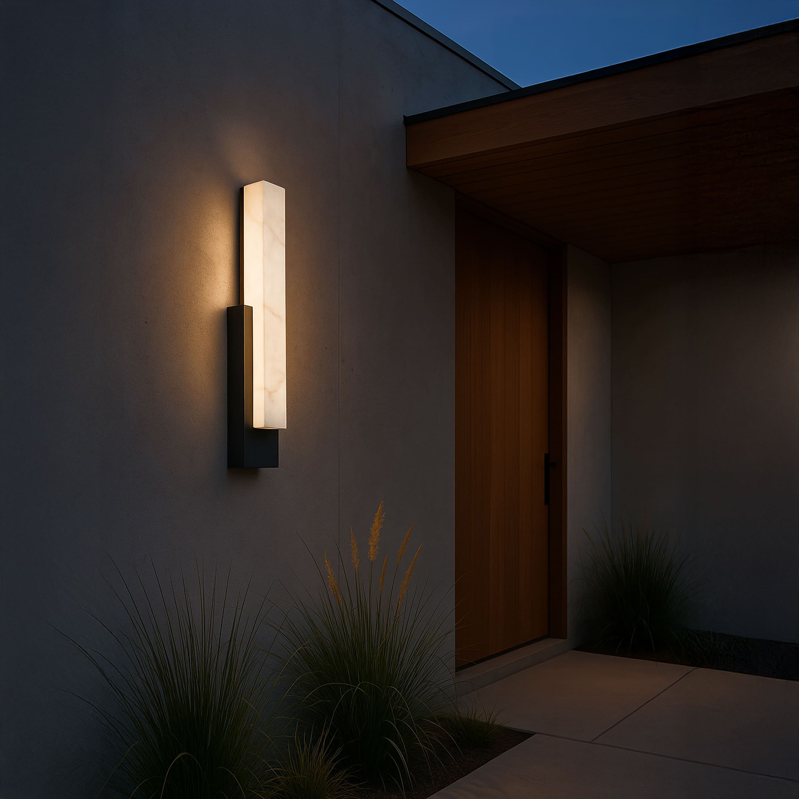 MarbleGlow | Elegant Weather-Resistant Outdoor Wall Lantern Light