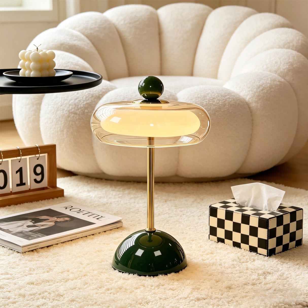 Verdi layered cordless table lamp — supplier photo