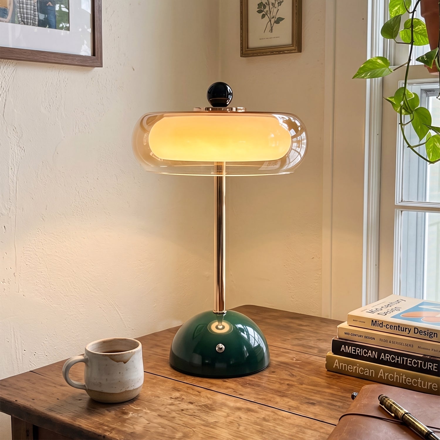 Verdi lamp on a nightstand