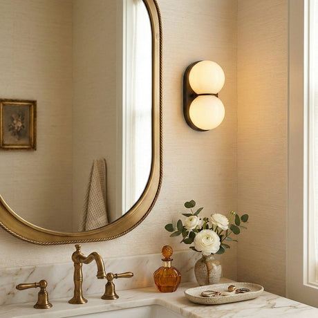 Matteo twin-globe wall sconce — supplier photo