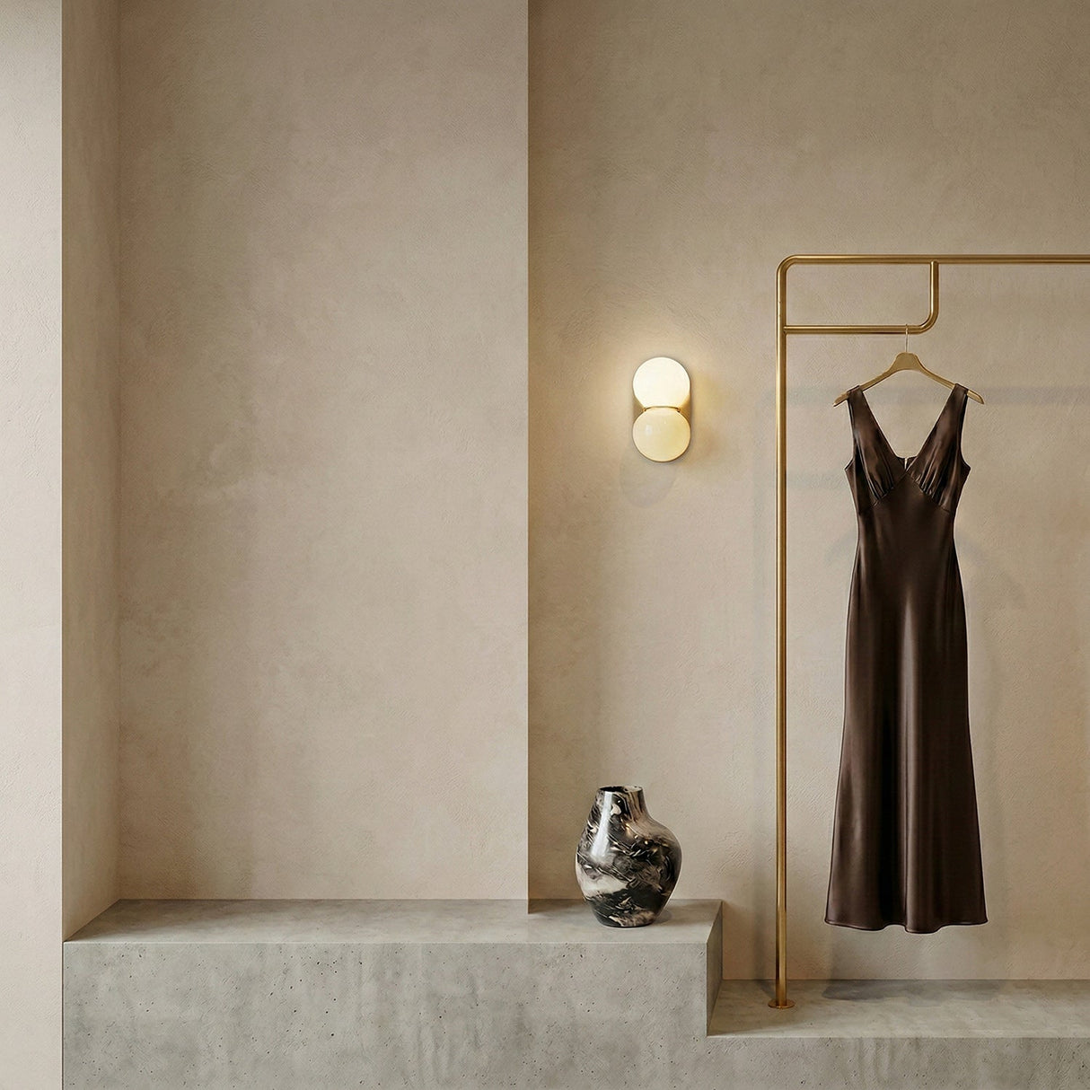Matteo twin-globe wall sconce — supplier photo
