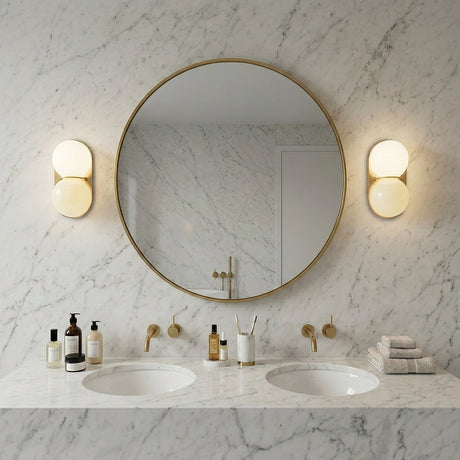 Matteo twin-globe wall sconce — supplier photo