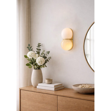 Matteo twin-globe wall sconce — supplier photo