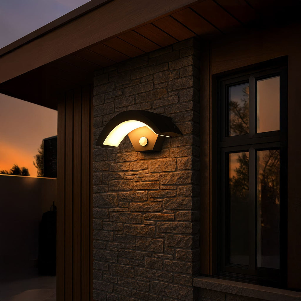 MeadowGlow | Stylish Motion Sensor Solar Outdoor Wall Light