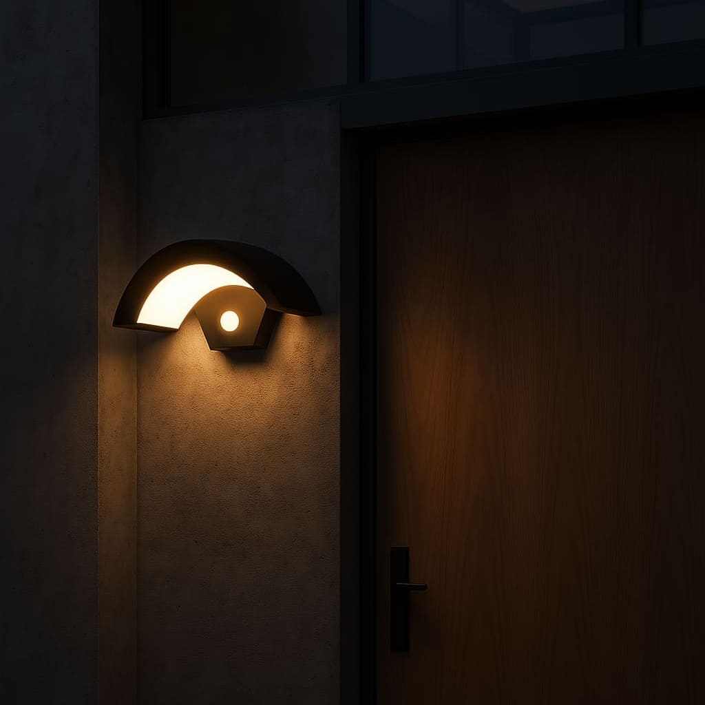 MeadowGlow | Stylish Motion Sensor Solar Outdoor Wall Light