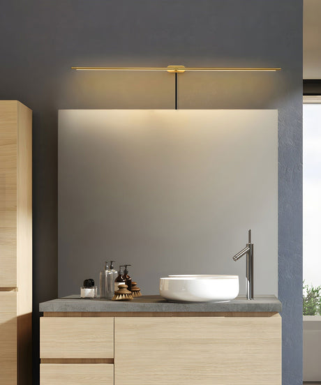 Lineo gold vanity light