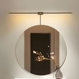 Lineo black bar above round mirror
