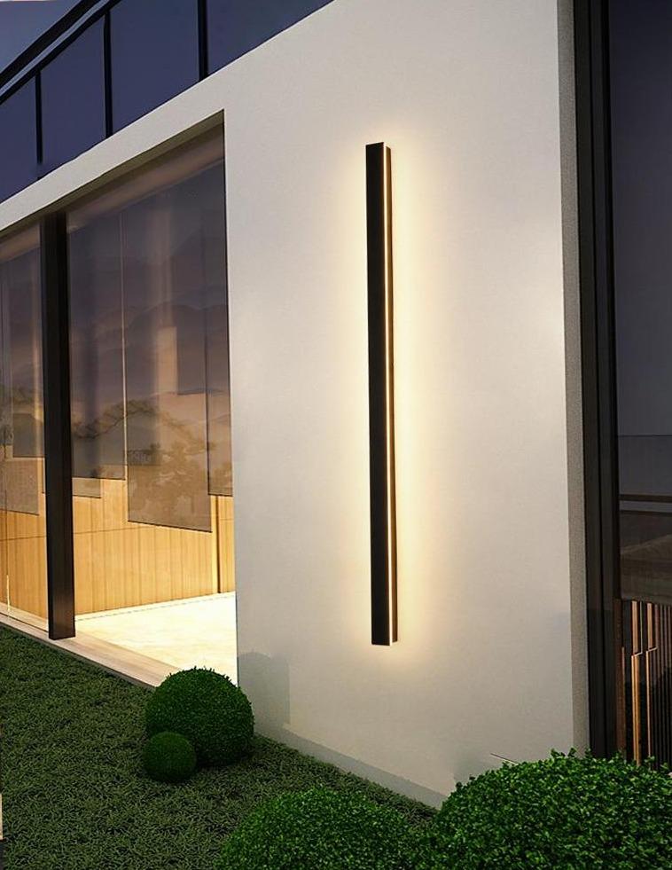Minimalist Outdoor Wall Sconce | LED Light with Four Color Modes | Waterproof Design for Modern Exteriors