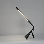 Minimalist Three-Legged Table Lamp with 360° Rotation & Eye-Care LED | Modern Bedside Lamp for Comfortable Reading