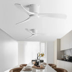 Modern 3-Blade Wood Ceiling Fan with 6-Speed DC Motor