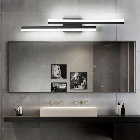 Asymmetrische Spiegelleuchte, Lichtfarbe einstellbar