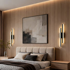 Modern Asymmetric Vanity Light Bar with Adjustable Color Temperature | Stylish Iron Bathroom Lighting for Flexible Illumination